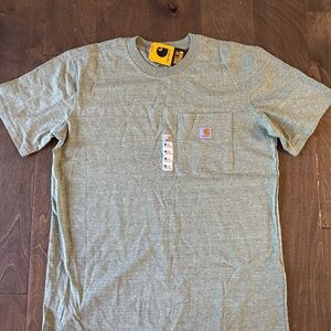 Carhartt Heather Green Short Sleeve Pocket Tee